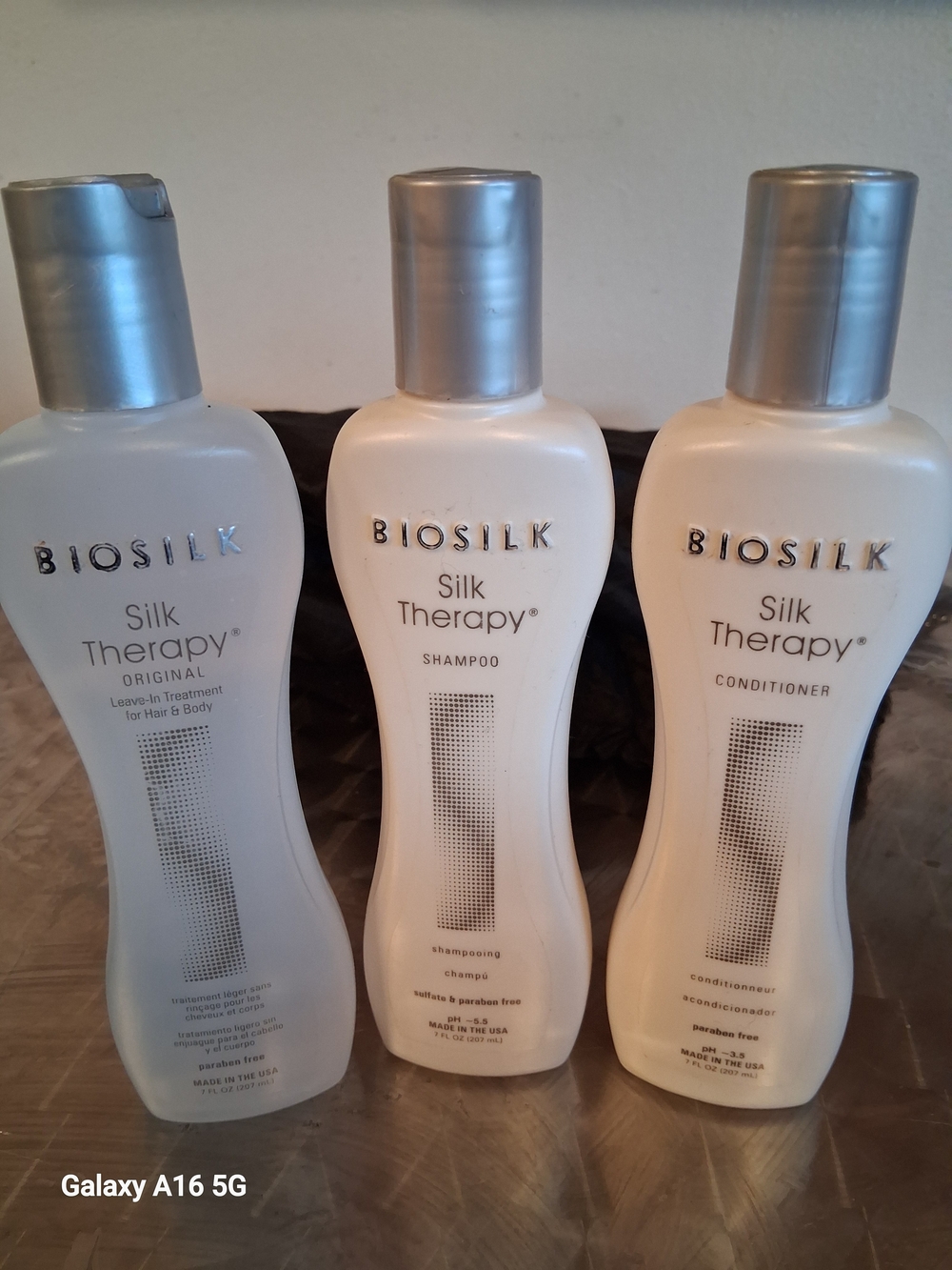 Biosilk Silk Therapy Trio- Shampoo, Conditioner & Leave In Treatment Hair & Body